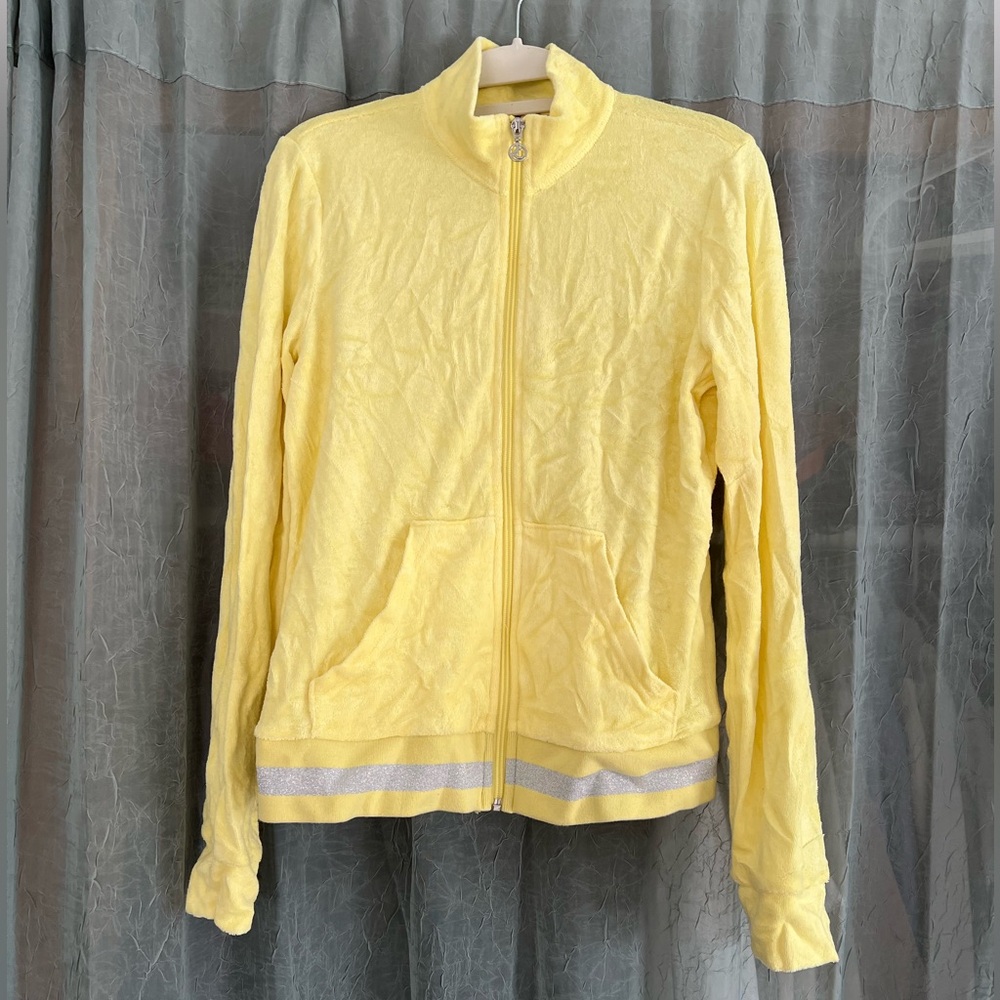 Juicy Couture Yellow Zip Up Jacket